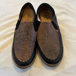 Tony Lama Women's  Magdalena Exotic‎ print, Slip On western Shoes Size US 7